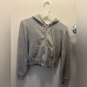 brandy melville cropped zip up